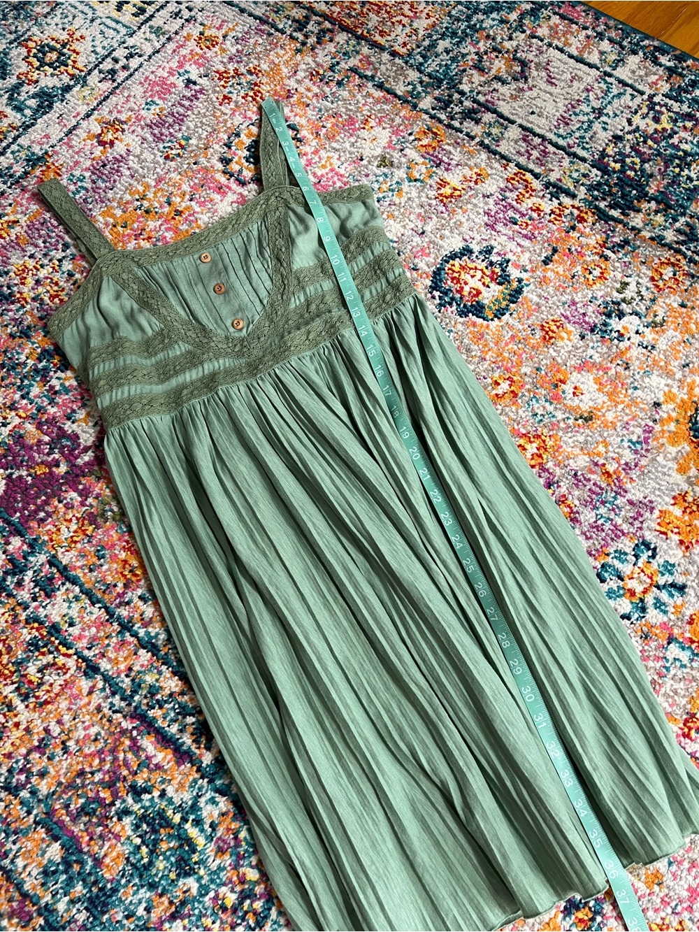 Matilda Jane Dresses w/ Joanna Gaines Green Grass Roots Sundress Cotton Medium - Picture 10 of 11